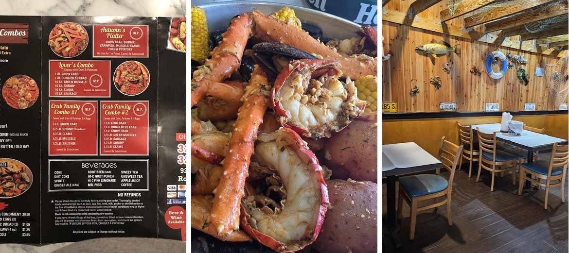 Autumn's Crab Menu