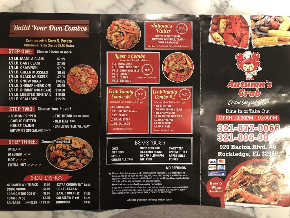 Autumn's Crab Menu image 2